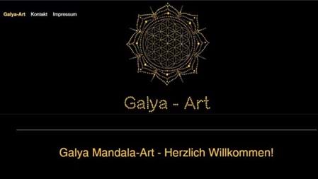 Referenz Webseite Galya Art