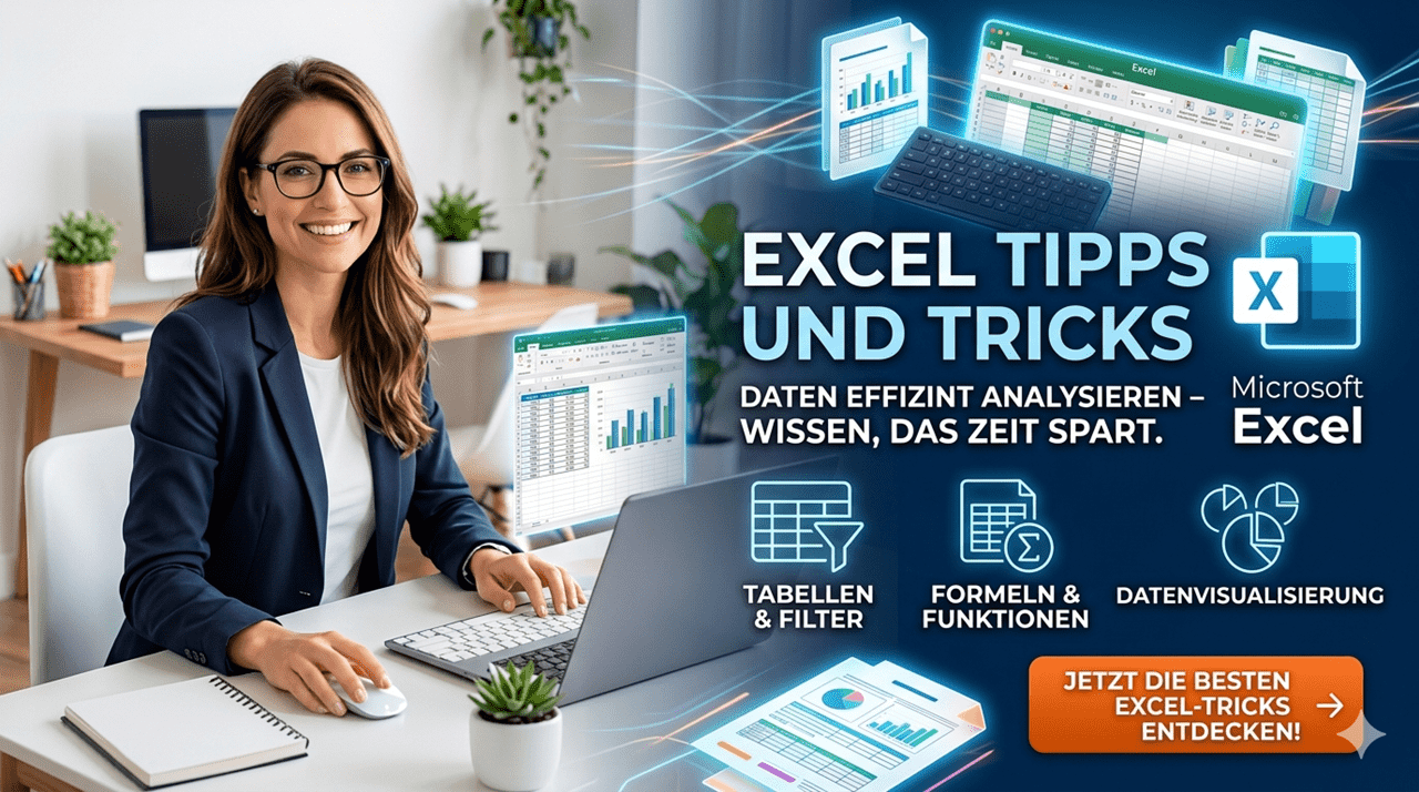 Nutzen Sie das volle Potenzial von Microsoft Excel. Auf dieser Seite finden Sie praxisnahe Video-Tutorials, hilfreiche PDF-Anleitungen und zahlreiche Tipps und Tricks für den effizienten Umgang mit Tabellen, Berechnungen und Auswertungen.