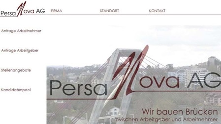 Referenz Webseite Persanova AG