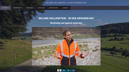 Referenz Webseite Roland Hollenstein
