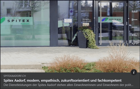 Webseite Spitex Aadorf